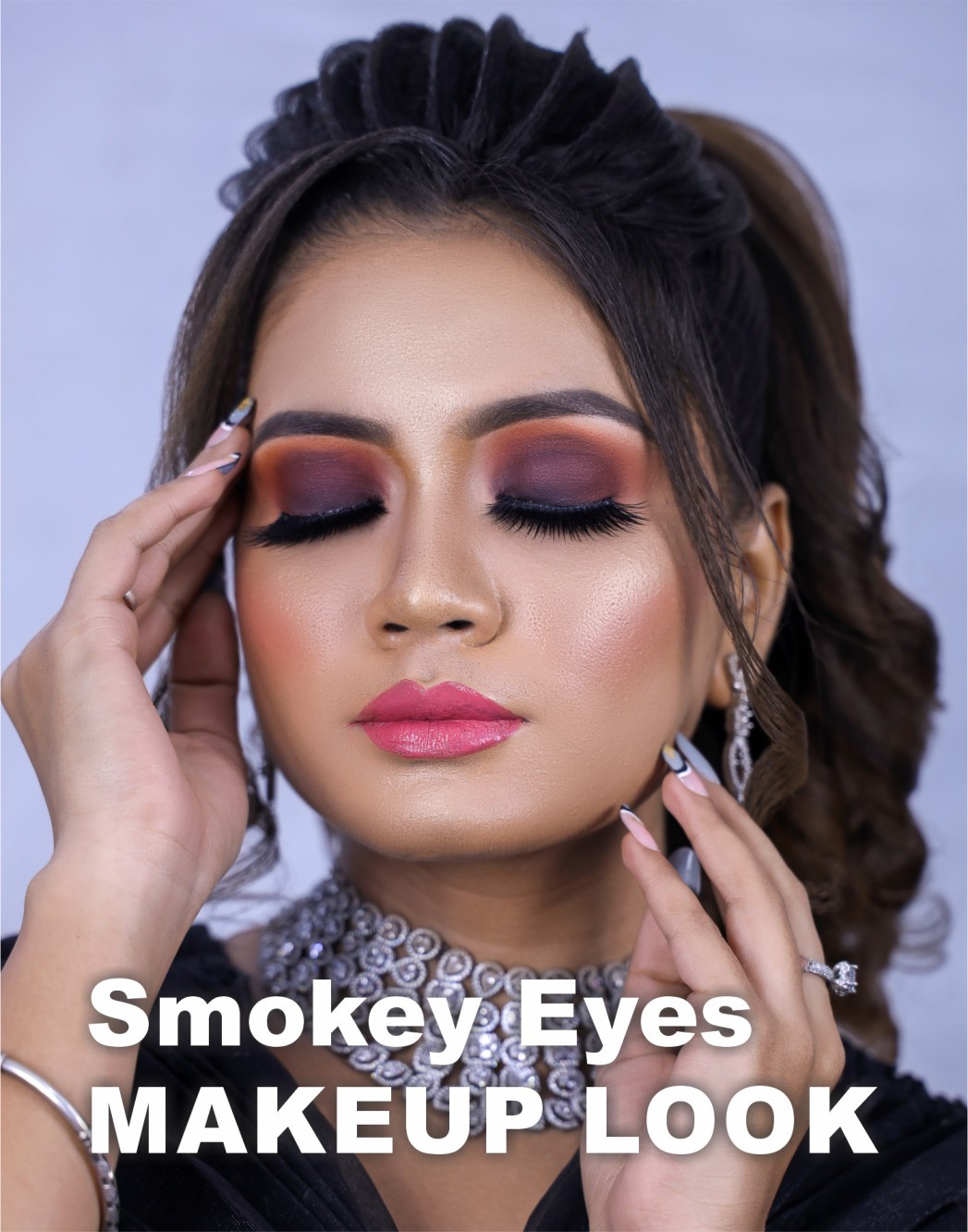 Flawless Base With Smokey Eyes Makeup Look - Mkup001